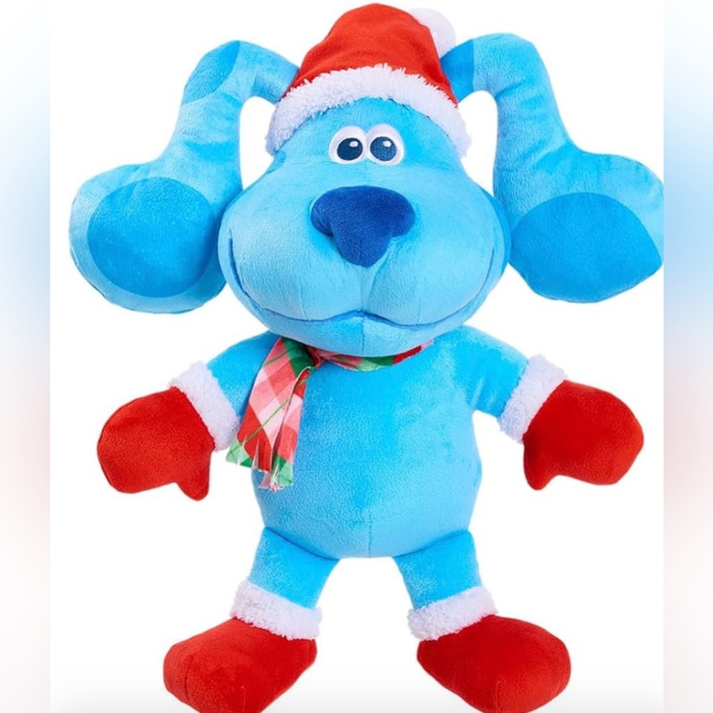 Blue's Clues & You! Holiday Blue, 15-Inch Large Plush, Stuffed Animal, Blue Dog